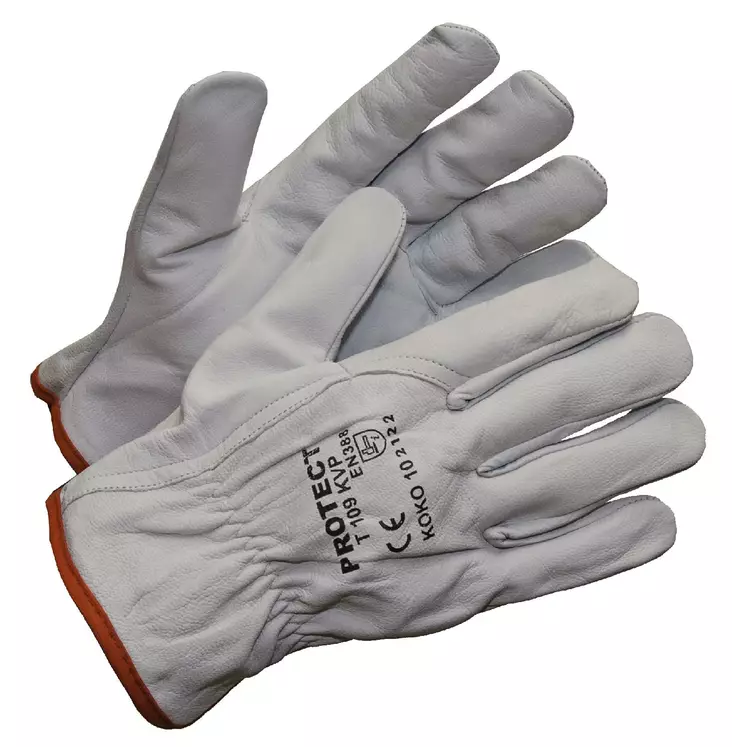 Työsormikas, kämmen ja selkäosa pukinnahkaa, koko 9 - Työkäsineet - 6419746108569 - 1