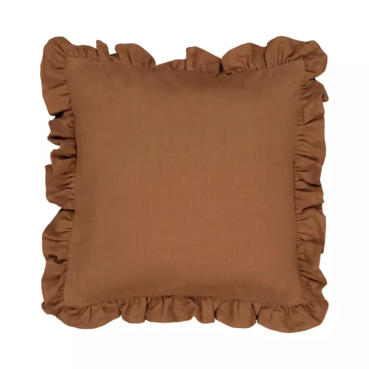 Tyyny Volang 45x45cm cognac - Koristetyynyt ja sohvanpäälliset - 7318161560879 - 1