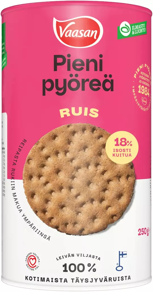 Vaasan pieni pyöreä täysjyväruisnäkkilei - Muut leivät - 6410500488309 - 1