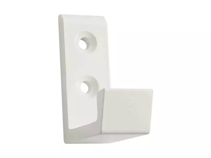 Vaatekoukku 582/ 50 alumiini/valkoinen - Koukut ja naulakot - 6414671015159 - 1