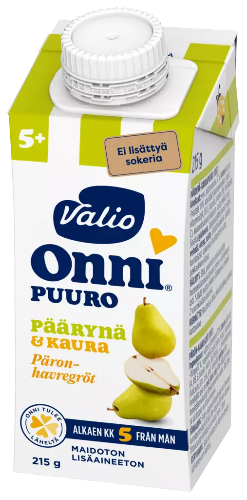 Valio Onni puuro päärynä & kaura 215g - Lasten ruoka ja juoma - 6408430492329 - 1