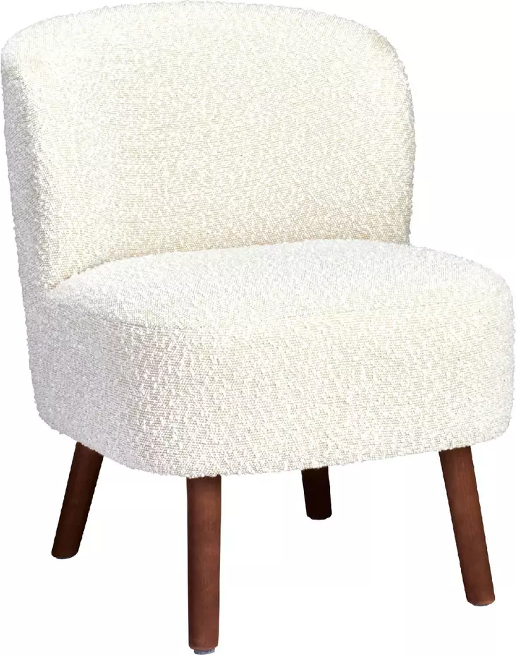 Valkoinen bouclé-tuoli - Pienkalusteet - 8721037797399 - 1