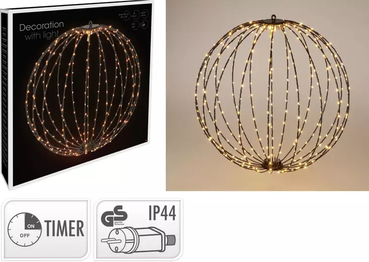 Valopallo led 320 50cm lämminvalkoinen - Jouluvalot - 8721461203619 - 1