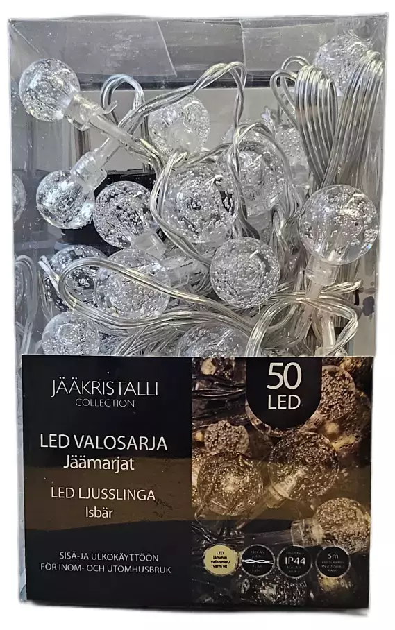 Valosarja jäämarjat 50 Led - Jouluvalot - 6438159329309 - 1