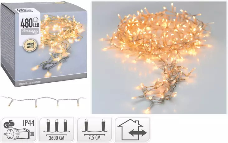 Valosarja led 480 lämminvalk. IP44 - Jouluvalot - 8719202259469 - 1