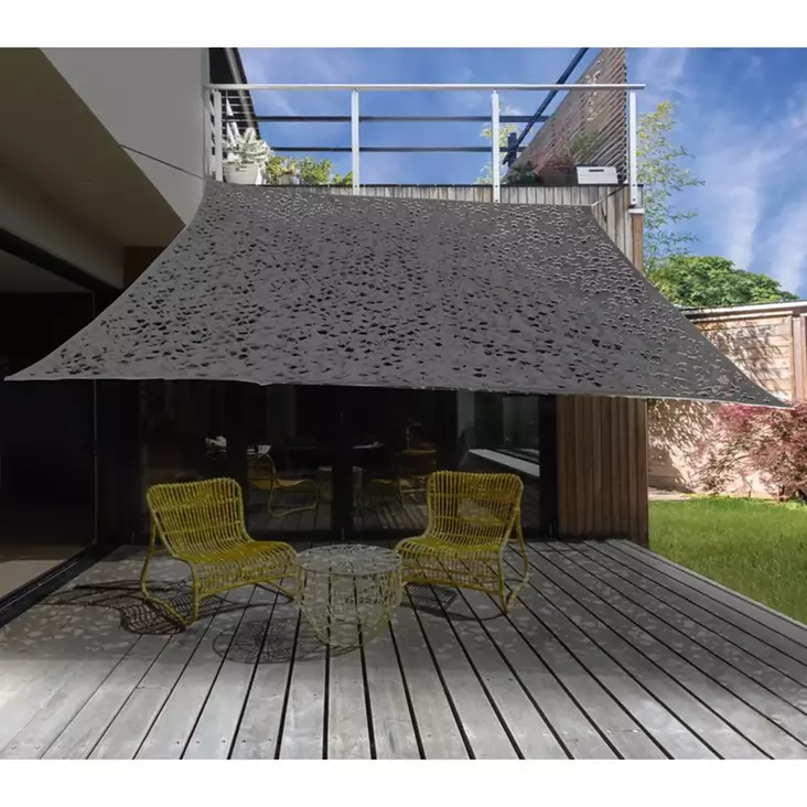 Väri harmaaleveys 300 cmkorkeus 300 cmmateriaali muovipituus 300 cm - Aurinkovarjot ja -jalat - 8719202896749 - 1