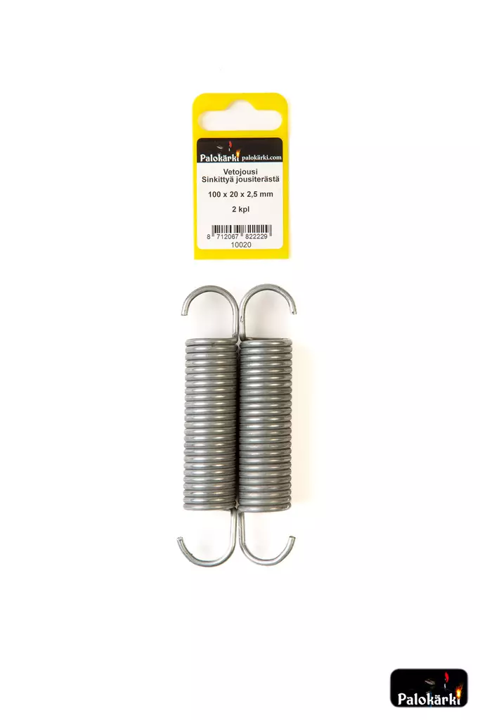 Vetojousi sinkittyä jousiterästä 100x20x2,5mm 2kpl - Muut kiinnitystarvikkeet ja lajitelmat - 8712067822229 - 1