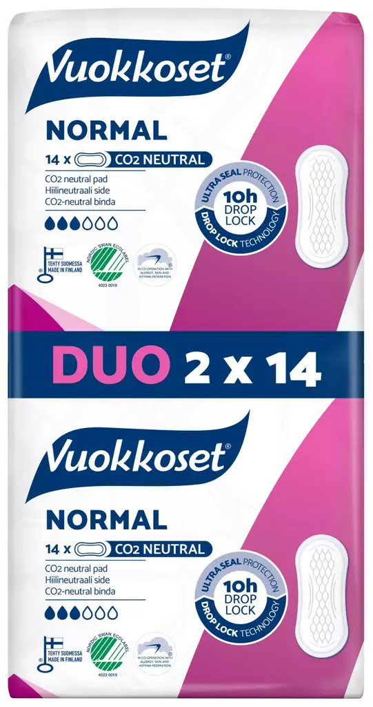 VUOKKOSET DUO NORMAL 2*14 - Hiustenhoito ja hiuskoristeet - 6414100896359 - 1
