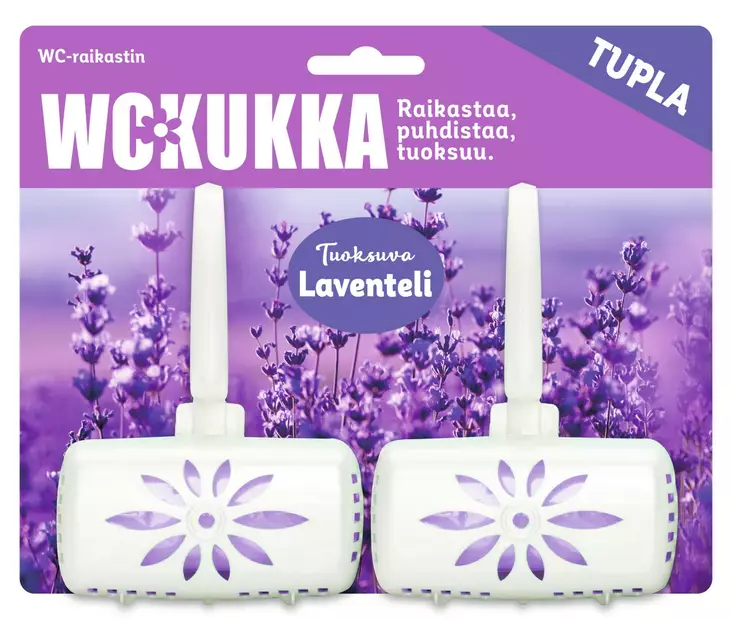 WC kukka wc-raikastaja 2x50g laventeli - Ilmanraikastimet ja wc-raikastimet - 6412203102209 - 1
