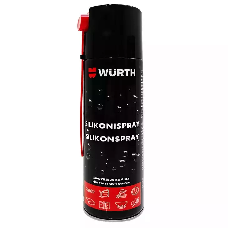 Silikonispray Wurth 500 ml Black Edition - Muut huolto- ja korjauskemikaalit - 4099618563539 - 1