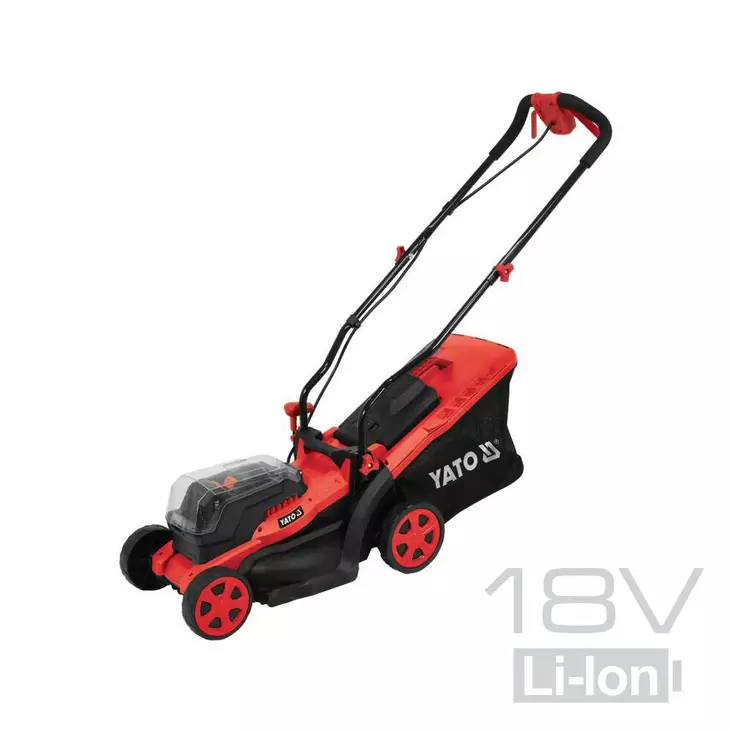 Yato akkuruohonleikkuri 2 x 18v 34 cm + 2x4.0 ah akku ja laturi - Ruohonleikkurit ja trimmerit - 5906083061189 - 1