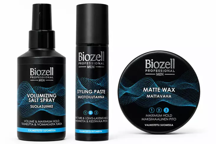 Biozell Men hiustenlaittosetti - Muotoilugeelit ja -vahat - BIOZELLMEN - 1